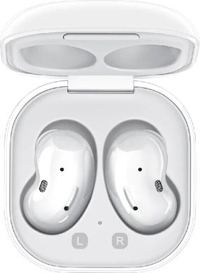 Samsung Galaxy Buds Live case white front opened