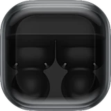 Samsung Galaxy Buds On black case top
