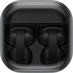 Samsung Galaxy Buds On black case top closed
