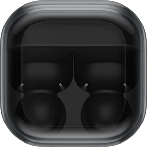 Samsung Galaxy Buds On black case top