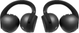 Samsung Galaxy Buds On black earbuds front