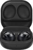 Samsung Galaxy Buds Pro zwart case voorkant onderkant geopend