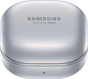 Samsung Galaxy Buds Pro zilver case voorkant onderkant gesloten