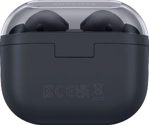Samsung Galaxy Buds3 FE zwart case achterkant gesloten