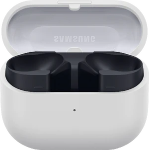 Samsung Galaxy Buds3 FE grijs case voorkant geopend ed empty