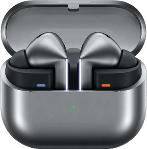 Samsung Galaxy buds3 pro argento case aperto 2