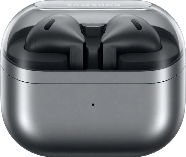 Samsung Galaxy buds3 zilver case voorkant