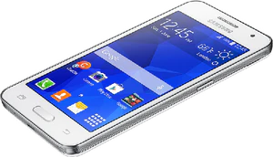Samsung Galaxy Core 2 Duos wit schuin 2