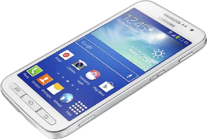 Samsung Galaxy Core Advance white tilted ed