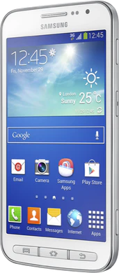 Samsung Galaxy Core Advance white right side tilted ed