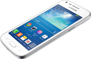 Samsung Galaxy Core Plus bianco aslant 2