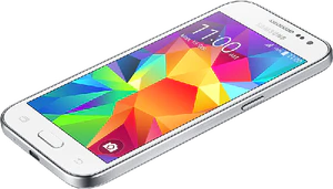 Samsung Galaxy Core Prime dynamic bianco aslant