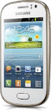 Samsung Galaxy fame schuin