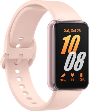 Samsung Galaxy Fit 3 pink front vänster sida