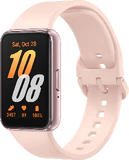Samsung Galaxy Fit 3 pink front höger sida