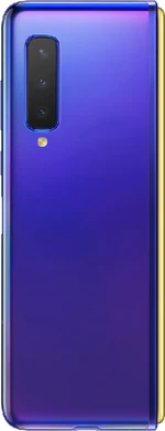 Samsung Galaxy Fold blauw achterkant gesloten 2