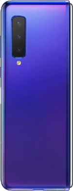 Samsung Galaxy Fold blauw achterkant gesloten