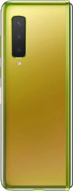 Samsung Galaxy Fold groen achterkant gesloten