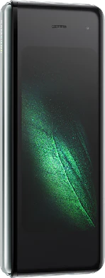 Samsung Galaxy Fold grijs voorkant linkerzijkant gesloten