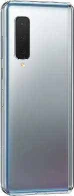 Samsung Galaxy Fold grijs achterkant rechterzijkant gesloten