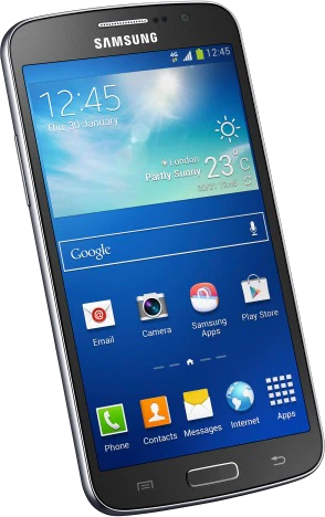 Samsung Galaxy Grand 2 LTE schuin linkerzijkant