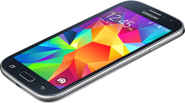 Samsung Galaxy Grand Neo Plus zwart schuin