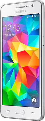 Samsung Galaxy Grand Prime g530 wit rechterzijkant schuin