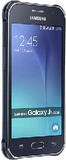 Samsung Galaxy J1 Ace Duos negro tapa delantera lado izquierdo