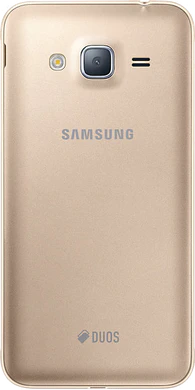 Samsung Galaxy j3 2016 duos goud achterkant