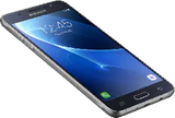 Samsung Galaxy j5 2016 duos zwart schuin