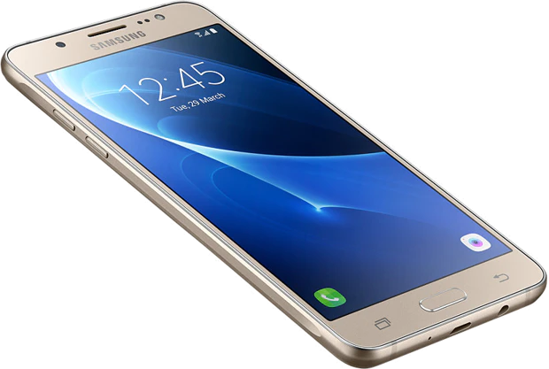 Samsung Galaxy j5 2016 goud schuin