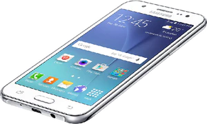 Samsung Galaxy J5 white bottom tilted ed 2