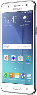 Samsung Galaxy J5 white front right side