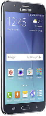 Samsung Galaxy J7 Duos black front left side