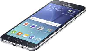 Samsung Galaxy J7 Duos black front right side bottom