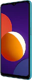 Samsung Galaxy M12 grön front höger sida