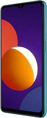 Samsung Galaxy M12 grön front höger sida