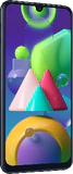 Samsung Galaxy M21 zwart voorkant linkerzijkant