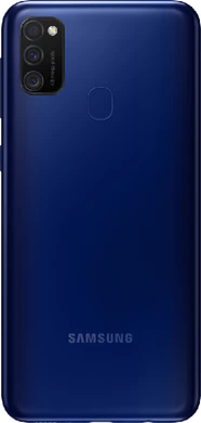 Samsung Galaxy M21 blauw achterkant