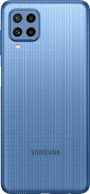 Samsung Galaxy M22 blauw achterkant