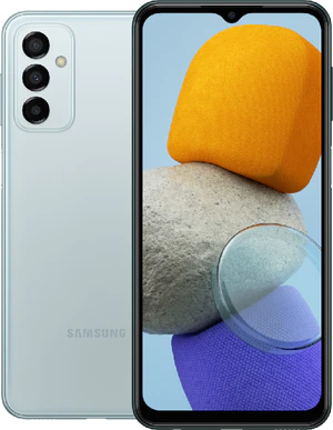 Samsung Galaxy M23 5g blu panoramica