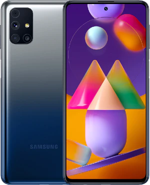 Samsung Galaxy M31s blauw overzicht