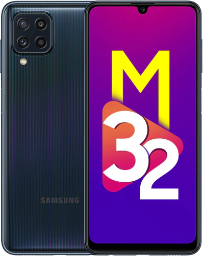 Samsung Galaxy M32 zwart overzicht