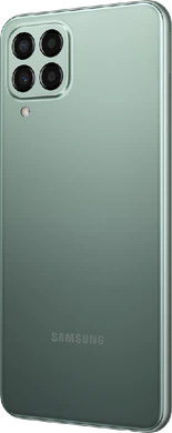 Samsung Galaxy M33 green back left side