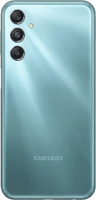 Samsung Galaxy M34 5G waterfall blauw achterkant