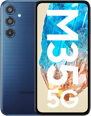 Samsung Galaxy M35 5G dark blauw overzicht
