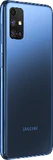 Samsung Galaxy M51 blå tillbaka höger sida