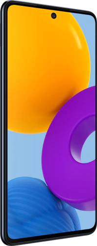 Samsung Galaxy M52 5G black front left side