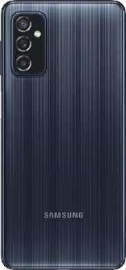 Samsung Galaxy M52 5G zwart achterkant