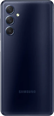Samsung Galaxy M54 blauw achterkant